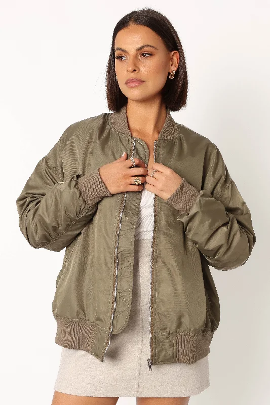 Bryce Bomber Jacket - Khaki