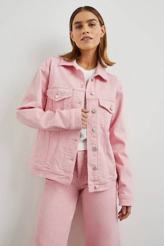 GROVE BOYFRIEND TRUCKER JACKET - BUBBLE GUM