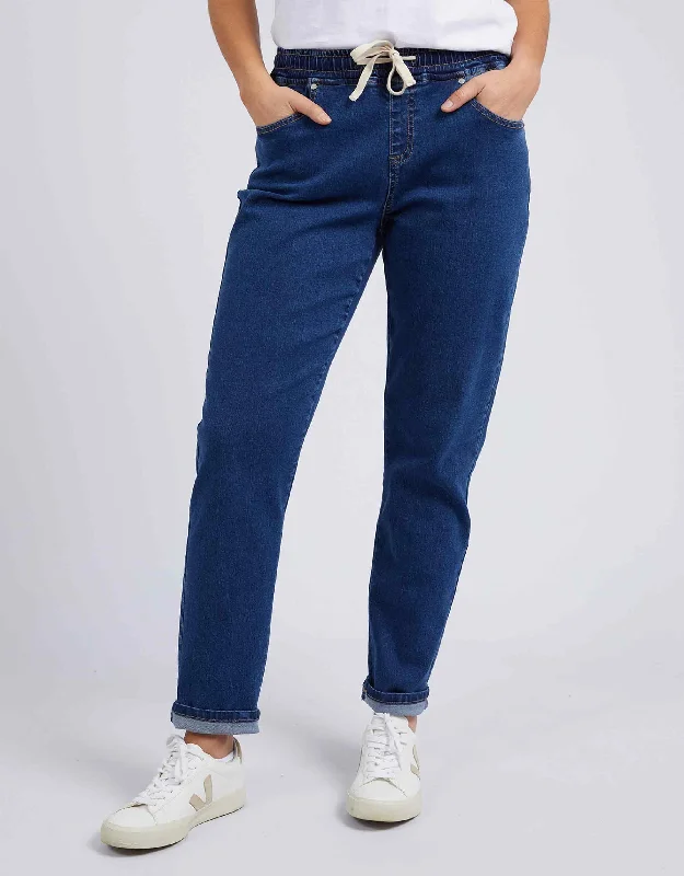 Juliette Jogger Jean - Dark Blue Wash