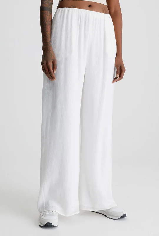 CALVIN KLEIN RAYON WIDE LEG TROUSERS