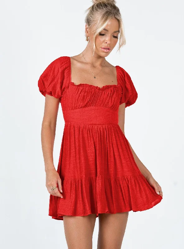 Ethan Mini Dress Red