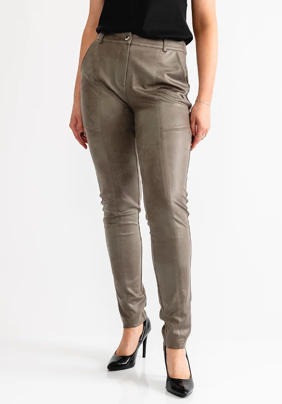 Eva Kayan Coated Mom Jeans, Silver