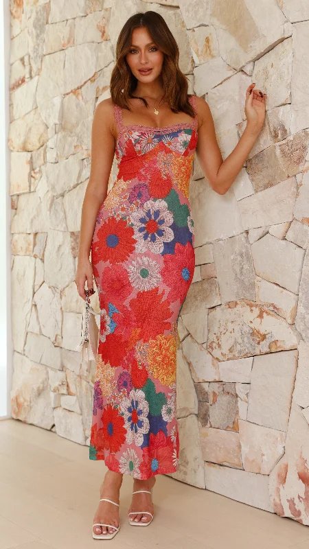 Fabre Maxi Dress - Multi Floral