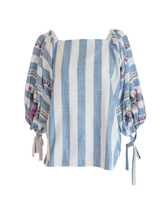 Gabriel Top - Blue Stripes