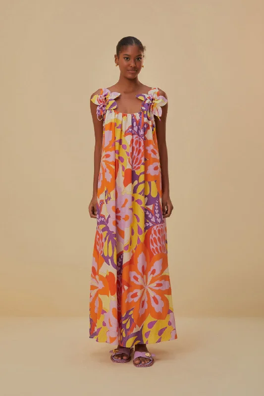 Lee Floral Detail Maxi Dress