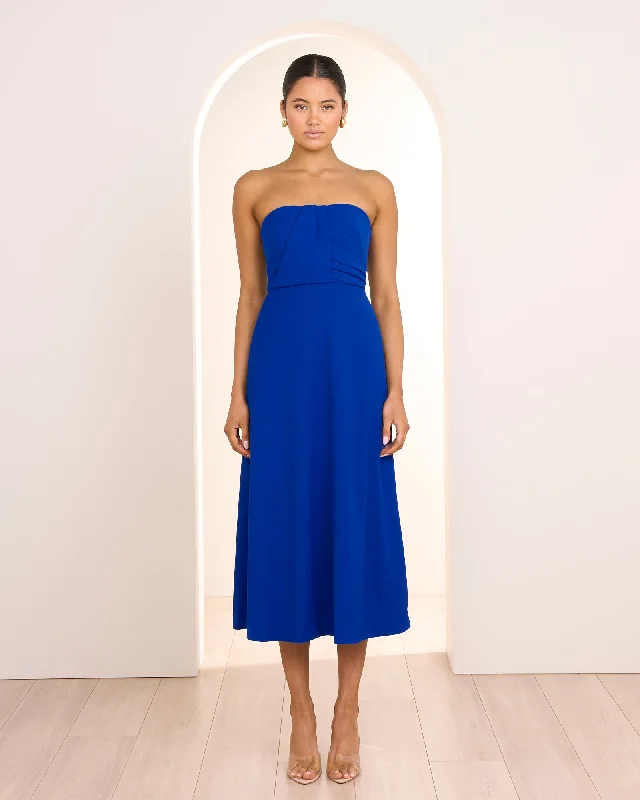 Lila Strapless Midi Dress