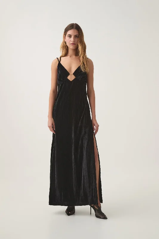 Moonbow Velvet Maxi Dress