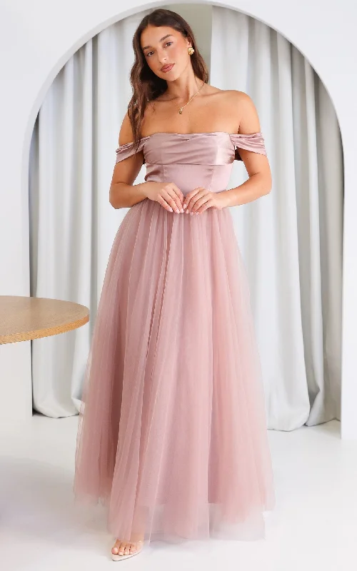 Parilio Maxi Dress - Dusty Mauve