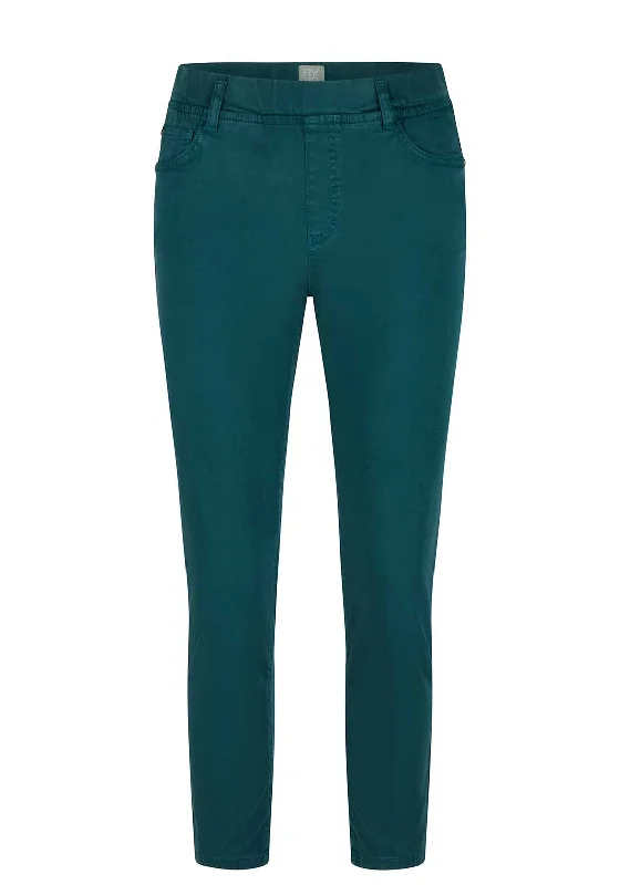 Rabe Skinny Leg Trousers, Teal Blue