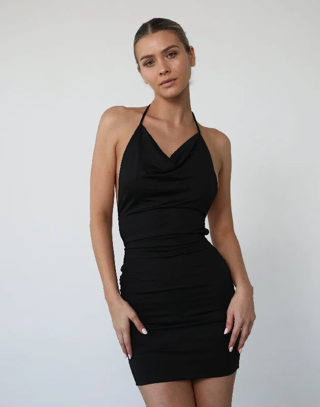 Raena Mini Dress (Black)