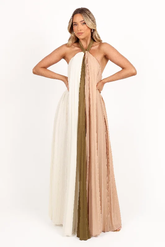 Reanna Maxi Dress - Olive Multi