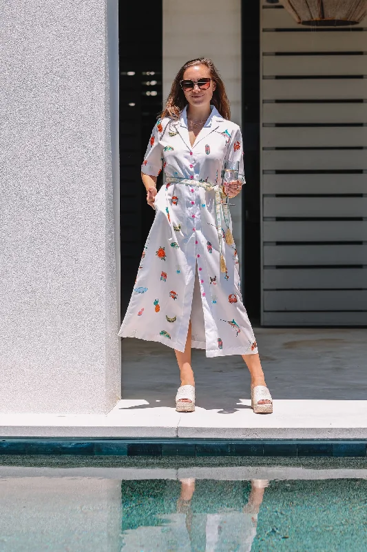 Reel It In Shirt Maxi Dress