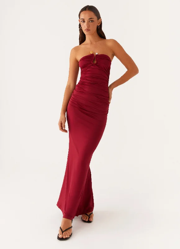 Rudy Maxi Dress - Maroon