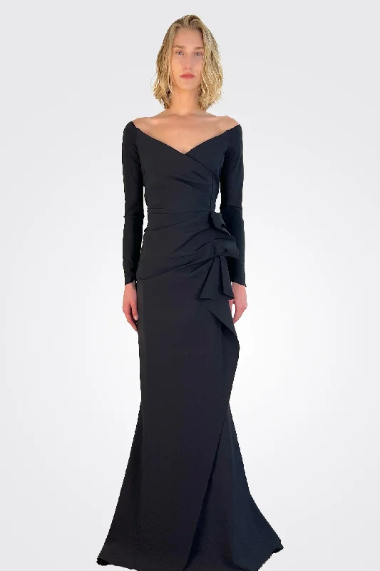 Silveria Long Dress - Black