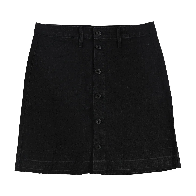 Articles of Society Womens Sally Denim Skirt, Black, 29