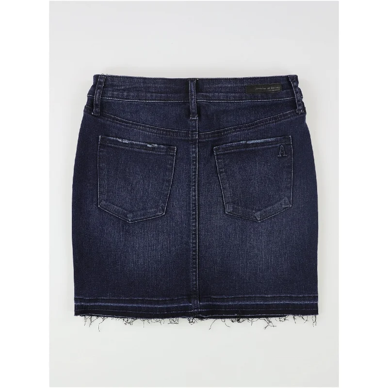 Articles of Society Womens Stacy Denim Skirt, Blue, 28