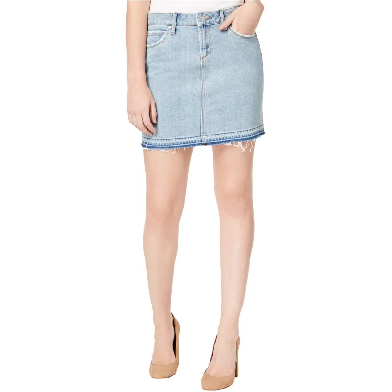 Articles of Society Womens Stacy Denim Skirt, Blue, 30