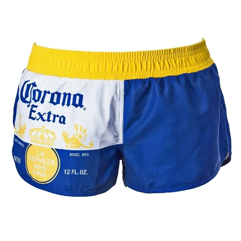 Corona Extra Label Design Womens Blue Board Shorts