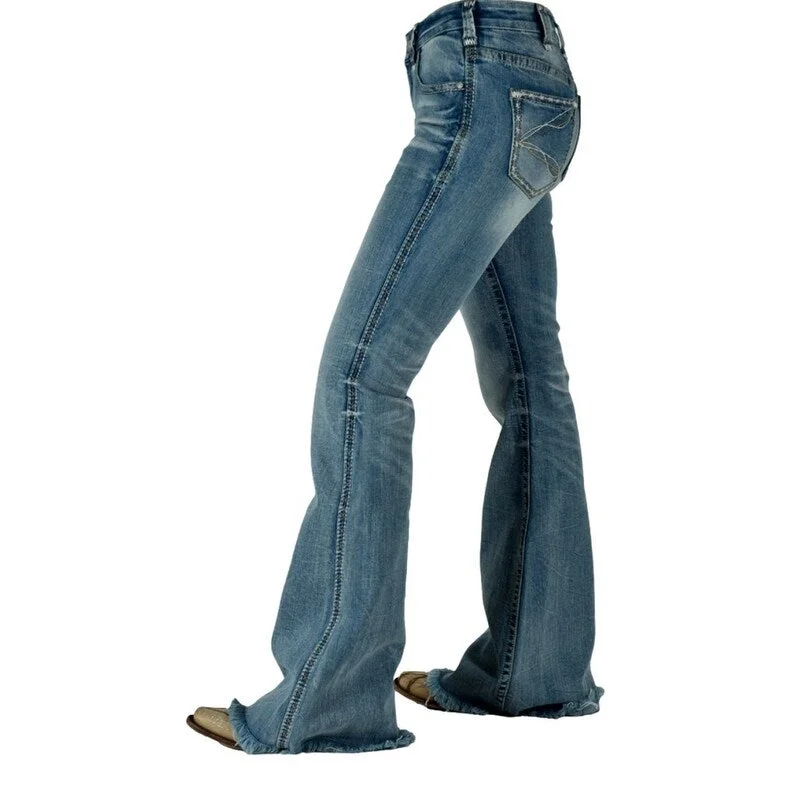 Cowgirl Tuff Western Jeans Womens Honor Trouser Light Wash JHONOR