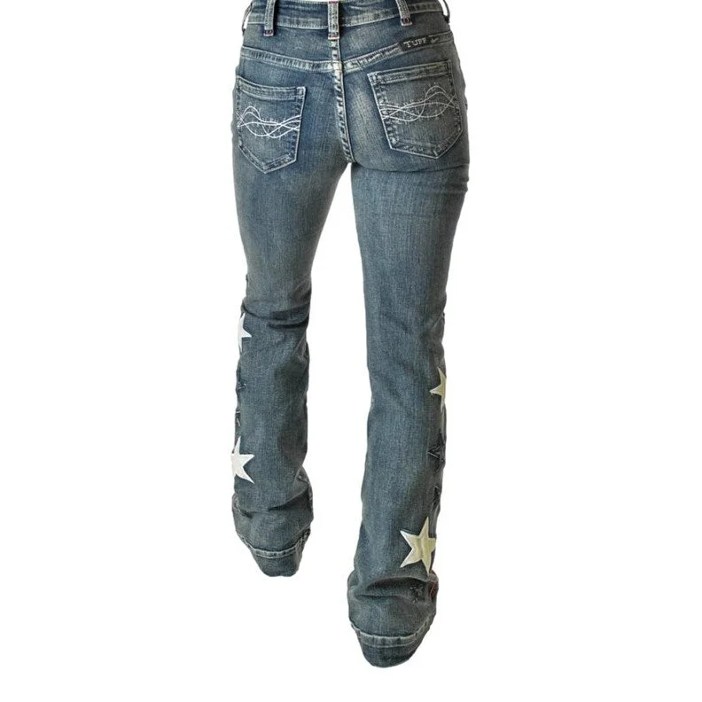 Cowgirl Tuff Western Jeans Womens Starstruck Trouser Med JSTARQ