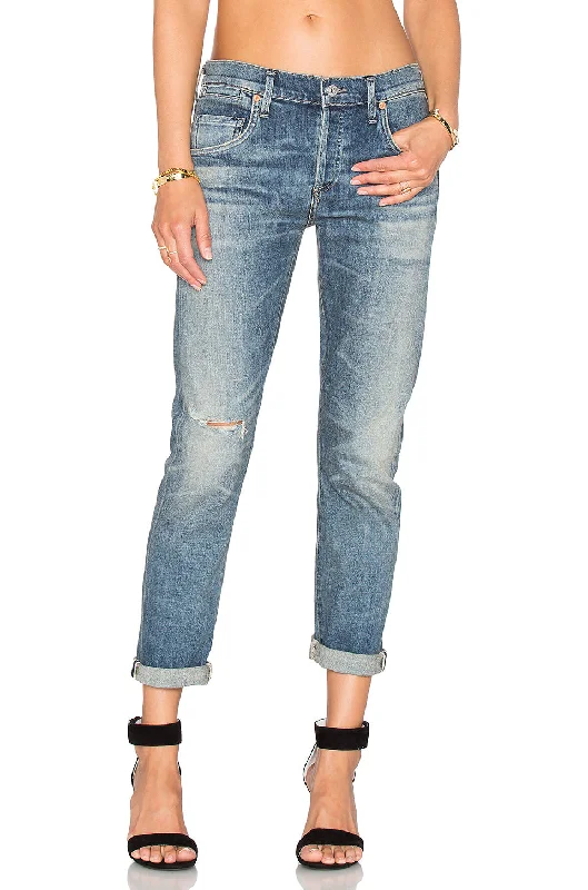 Emerson Ripped Boyfriend Jeans - Roseland