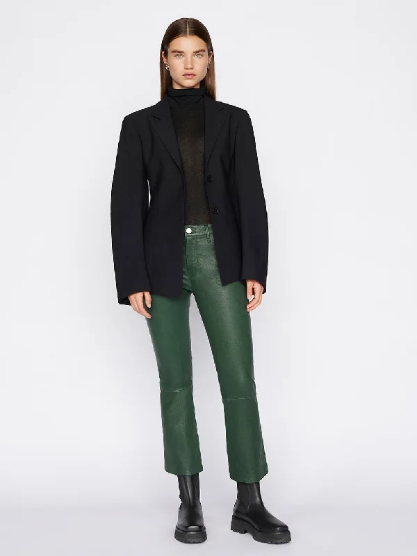 Leather Le Crop Mini Boot - Pine