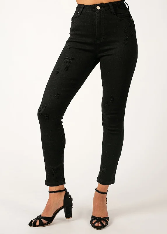 Nilou Denim in Black