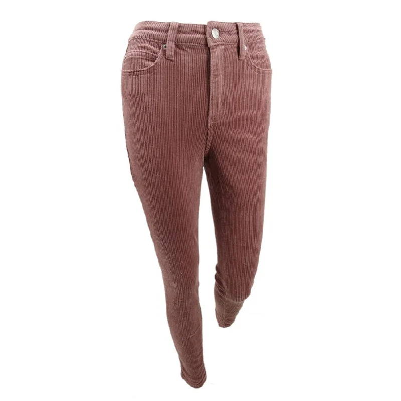 Oat Women's High-Rise Blush Skinny Corduroy Pants