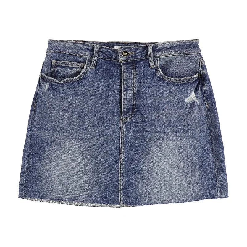 Sam Edelman Womens The Jenny Raw Hem Denim Skirt