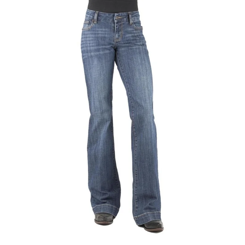 Stetson Western Jeans Womens Mid Rise Blue 11-054-0214-0808 BU