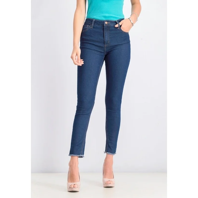 Tinseltown Juniors' High Rise Skinny Jeans Dark Blue Size 9