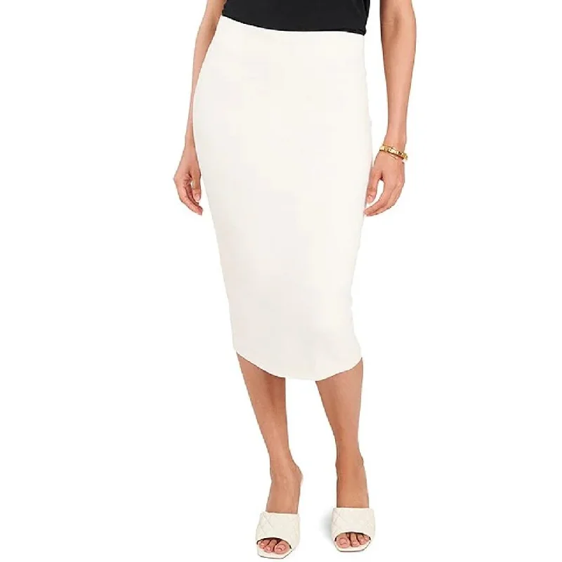 Vince Camuto Women's Ponte-Knit Midi Skirt White Size Small